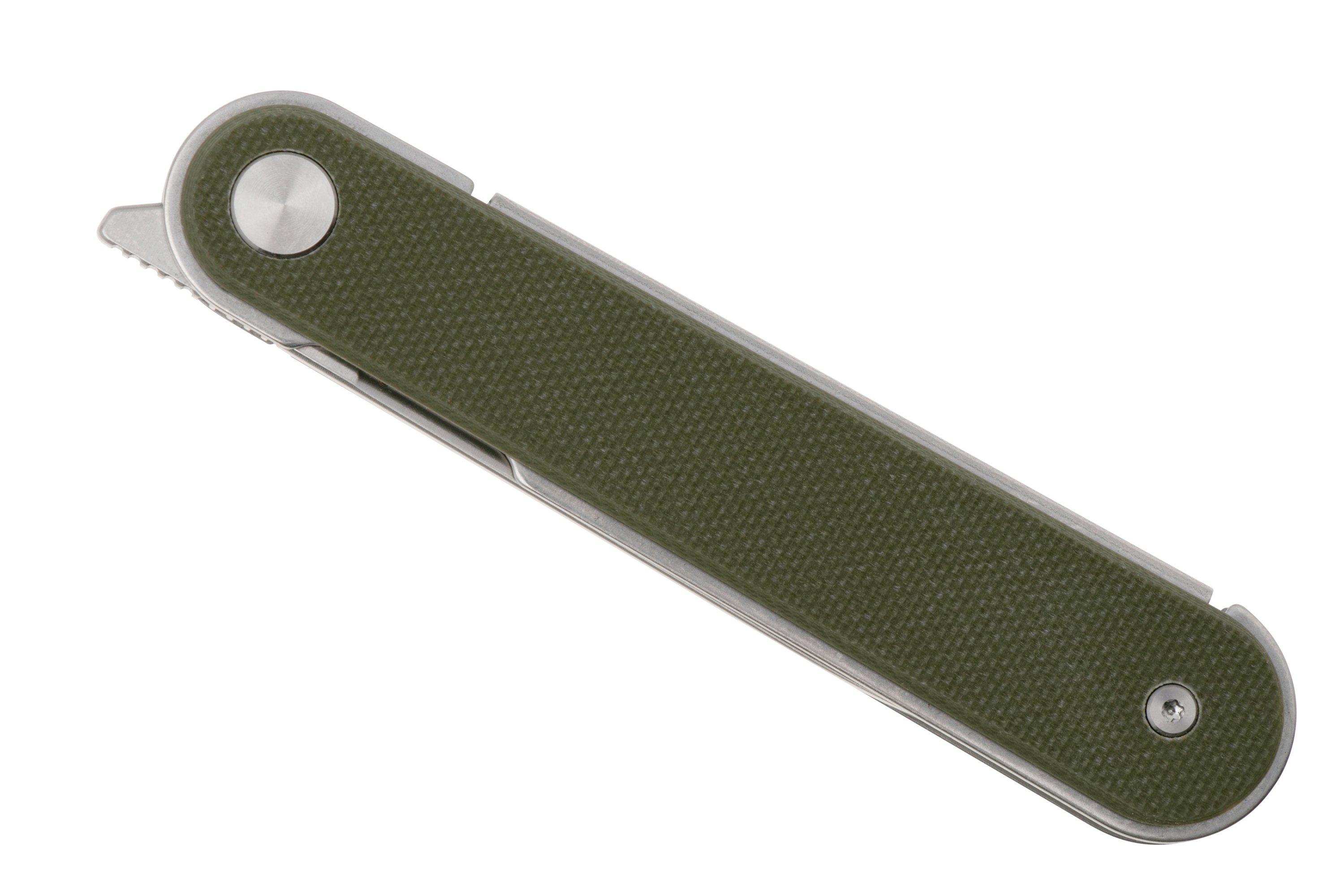 Real Steel Iris Front Flipper 8061BG Satin 12C27, OD Green G10