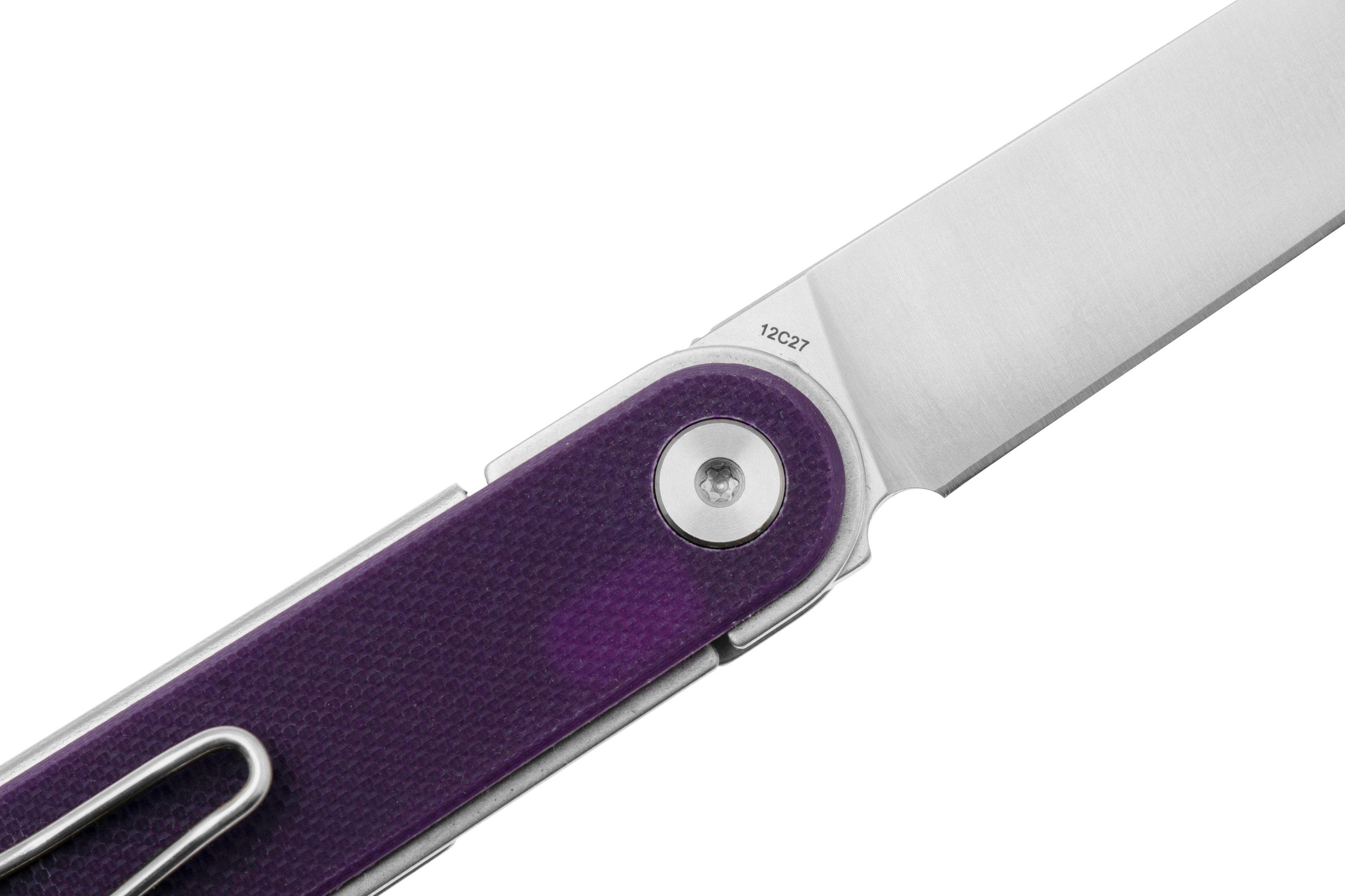 Real Steel Iris Front Flipper 8061BP Satin 12C27, Purple G10