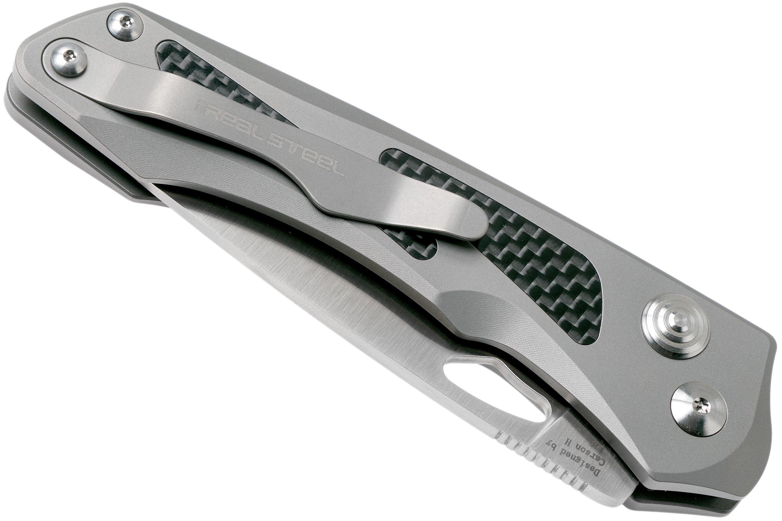 Real Steel Griffin 2017 Titanium 9311 pocketknife, Carson Huang design