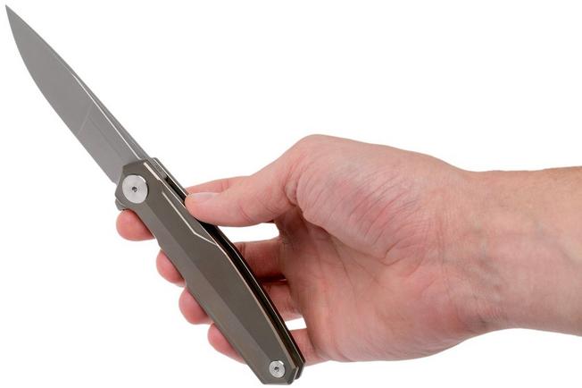 Image for Real Steel S3 Puukko Flipper Cold Copper 9512 pocket knife, Ostap Hel design