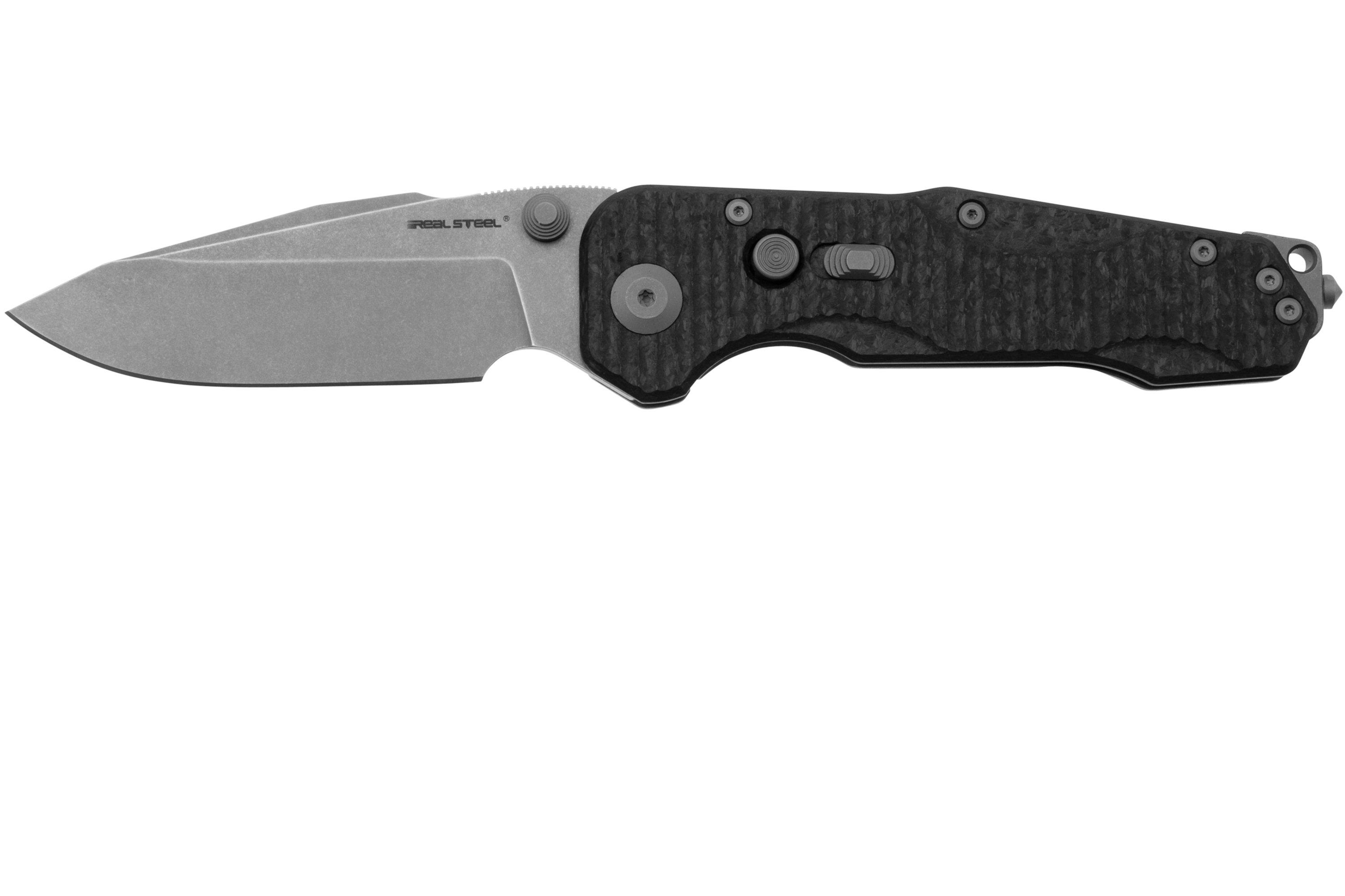 Real Steel 9913 Evolution, Carbonfiber Titanium, Droppoint, pocket ...