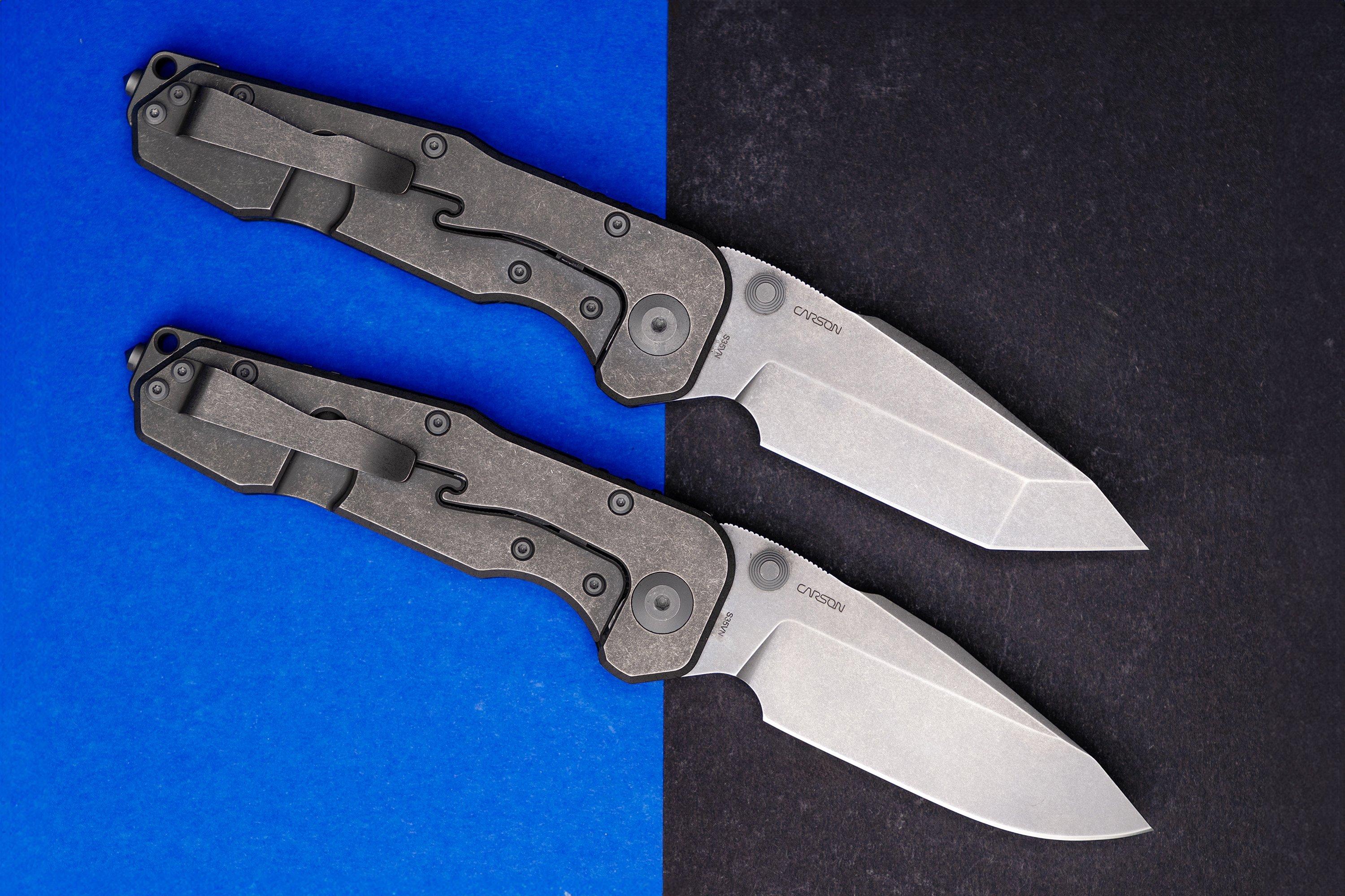 Real Steel 9913 Evolution, Carbonfiber Titanium, Droppoint, coltello da ...