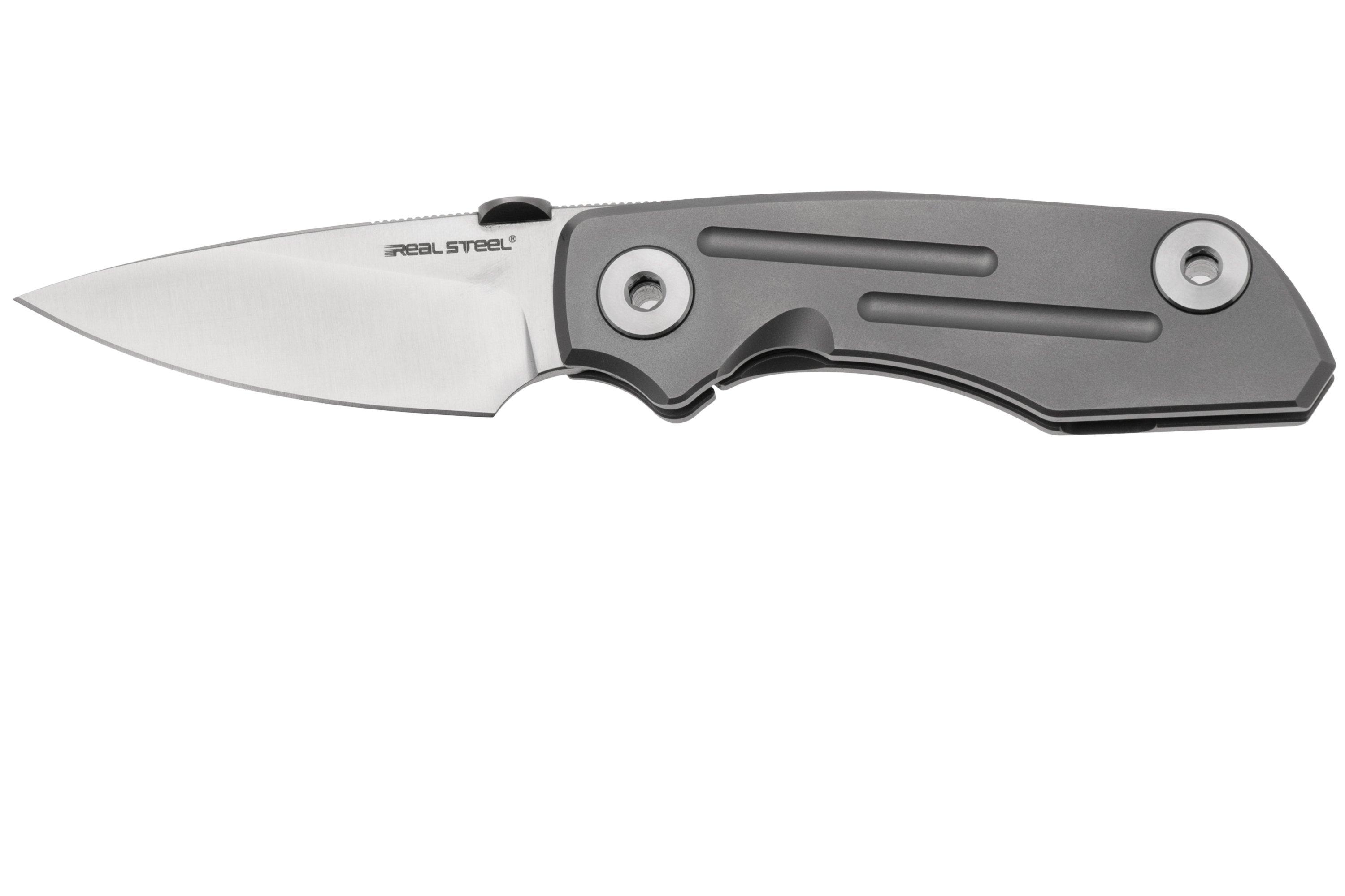 Real Steel Delta 2600, M7101 Satin S35VN, Titanium pocket knife ...