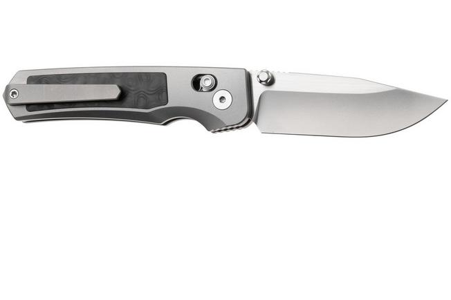 Afbeelding voor Remette RT-Aurora Crossbar Lock AURA-D Two-Tone M390, Pearlescent Titanium, zakmes