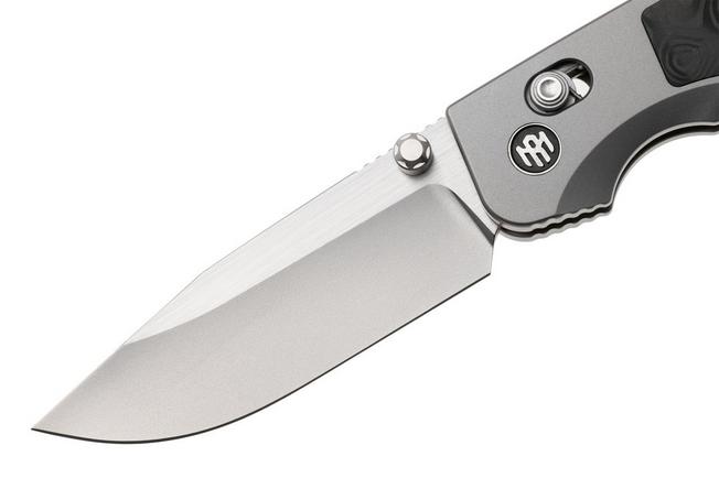 Afbeelding voor Remette RT-Aurora Crossbar Lock AURA-D Two-Tone M390, Pearlescent Titanium, zakmes