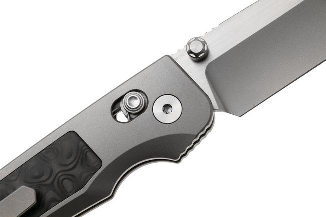 Afbeelding voor Remette RT-Aurora Crossbar Lock AURA-D Two-Tone M390, Pearlescent Titanium, zakmes