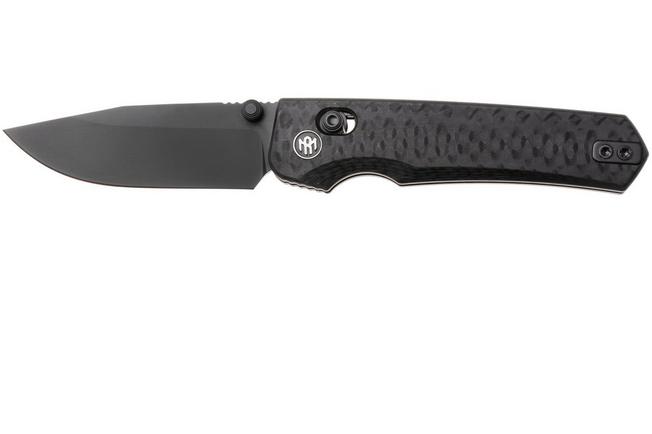 Afbeelding voor Remette RT-Aurora Crossbar Lock AURA-G2 Blackwashed 14C28N, Black G10, zakmes