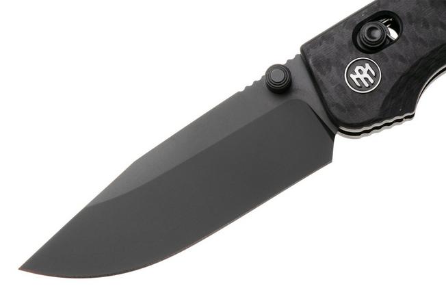 Afbeelding voor Remette RT-Aurora Crossbar Lock AURA-G2 Blackwashed 14C28N, Black G10, zakmes