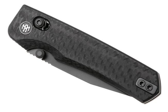Afbeelding voor Remette RT-Aurora Crossbar Lock AURA-G2 Blackwashed 14C28N, Black G10, zakmes