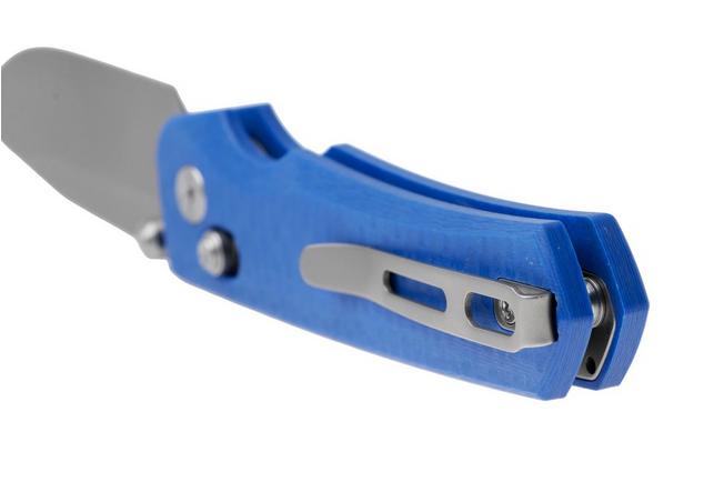 Afbeelding voor Remette RT-Aurora Crossbar Lock AURA-G3 Sandblasted 14C28N, Blue G10, zakmes