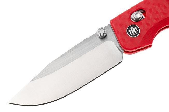 Afbeelding voor Remette RT-Aurora Crossbar Lock AURA-G4 Satin 14C28N, Red G10, zakmes