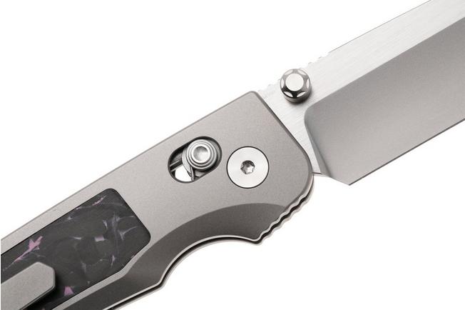 Afbeelding voor Remette RT-Aurora Crossbar Lock AURA-P Two-Tone M390, Titanium, Pink Black Carbon Fiber, zakmes