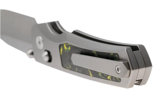 Afbeelding voor Remette RT-Aurora Crossbar Lock AURA-Y Two-Tone M390, Titanium, Black Yellow Carbon Fiber, zakmes