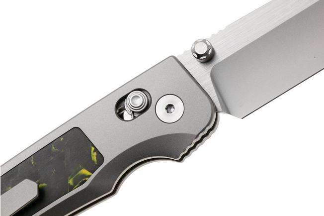 Afbeelding voor Remette RT-Aurora Crossbar Lock AURA-Y Two-Tone M390, Titanium, Black Yellow Carbon Fiber, zakmes