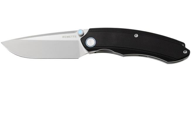 Afbeelding voor Remette Wild Species Liner Lock GC103-B Satin 14C28N, Black G10, zakmes