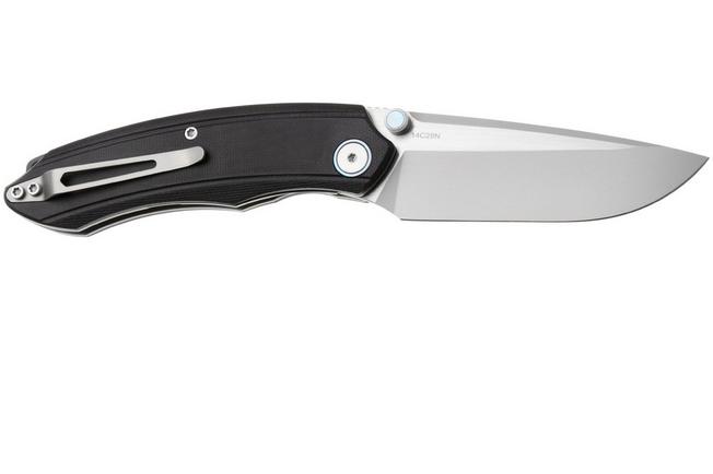 Afbeelding voor Remette Wild Species Liner Lock GC103-B Satin 14C28N, Black G10, zakmes