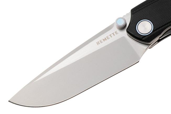 Afbeelding voor Remette Wild Species Liner Lock GC103-B Satin 14C28N, Black G10, zakmes