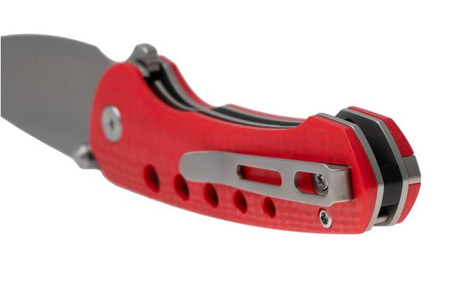 Afbeelding voor Remette RT-BEE Liner Lock RT-BEE-R Beadblasted 14C28N, Red G10, zakmes
