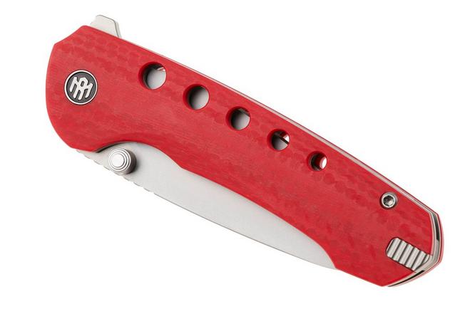 Afbeelding voor Remette RT-BEE Liner Lock RT-BEE-R Beadblasted 14C28N, Red G10, zakmes