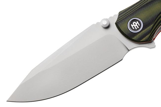 Afbeelding voor Remette RT-Cool Whale Liner Lock RTCL-G1 Bead Blasted 14C28N, Green G10, zakmes