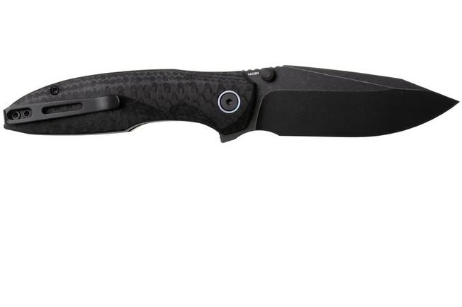 Afbeelding voor Remette RT-Cool Whale Button Liner Lock RTCL-GN2 Blackwashed 14C28N, Black G10, zakmes