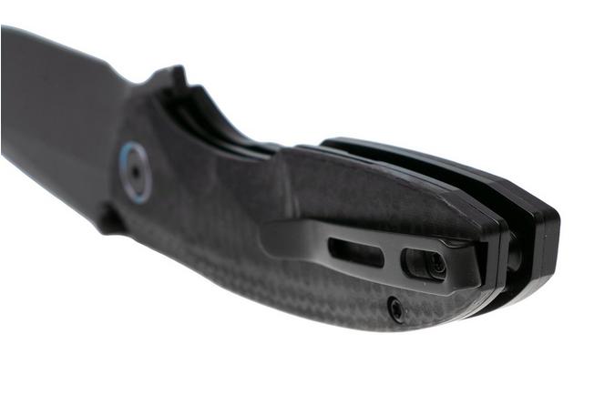 Afbeelding voor Remette RT-Cool Whale Button Liner Lock RTCL-GN2 Blackwashed 14C28N, Black G10, zakmes