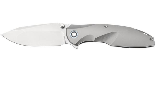 Afbeelding voor Remette RT-Cool Whale Frame Lock RTCL-T1 Bead Blasted M390, Bead Blasted Titanium, zakmes