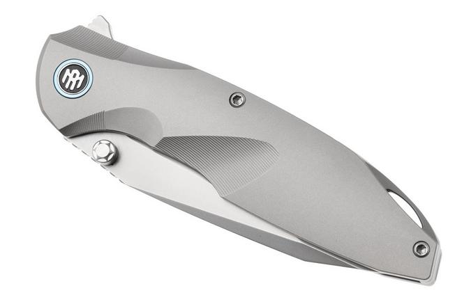 Afbeelding voor Remette RT-Cool Whale Frame Lock RTCL-T1 Bead Blasted M390, Bead Blasted Titanium, zakmes