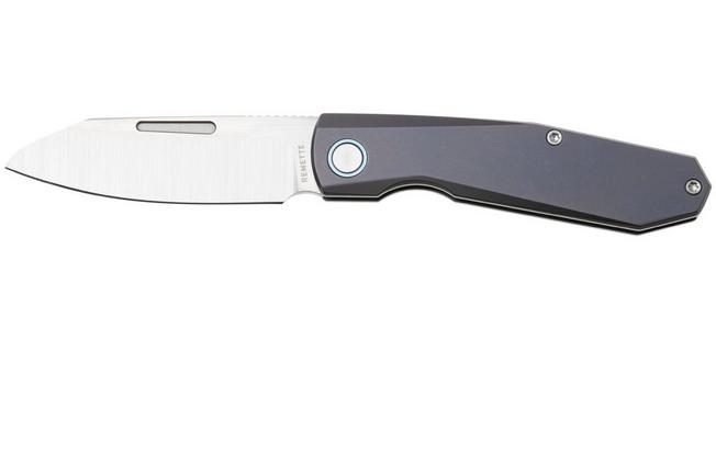 Afbeelding voor Remette RT-Squirrel Slip Joint RTDP-C Satin M390, Blue Titanium, zakmes