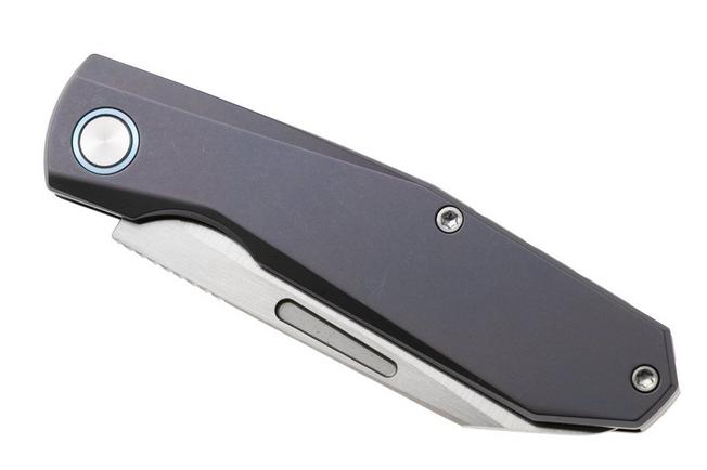 Afbeelding voor Remette RT-Squirrel Slip Joint RTDP-C Satin M390, Blue Titanium, zakmes