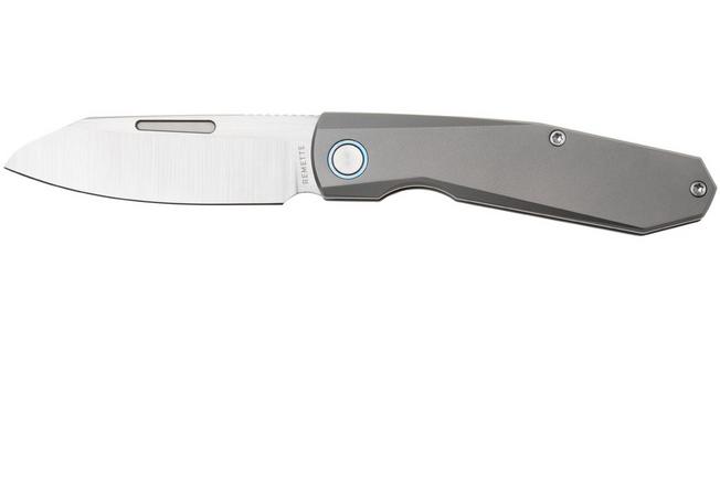 Afbeelding voor Remette RT-Squirrel Slip Joint RTDP-G Satin M390, Grey Titanium, zakmes