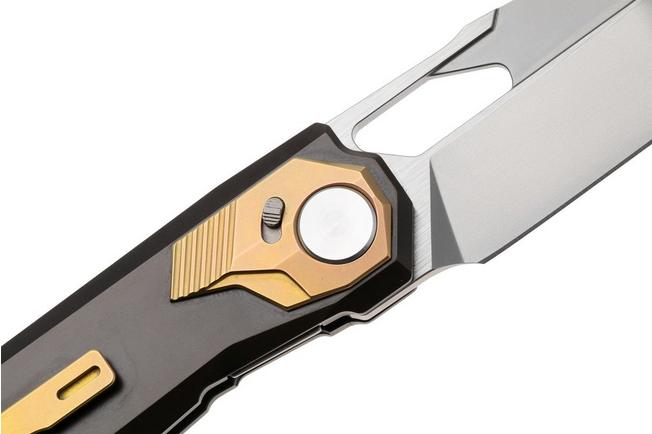Afbeelding voor Remette RT-Peregrine Falcon Pivot Liner Lock RTT1-BX Two-Tone M390, Brown Gold Titanium, zakmes