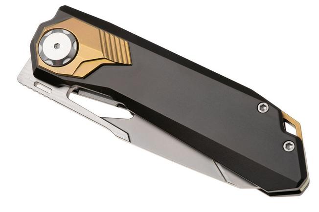 Afbeelding voor Remette RT-Peregrine Falcon Pivot Liner Lock RTT1-BX Two-Tone M390, Brown Gold Titanium, zakmes