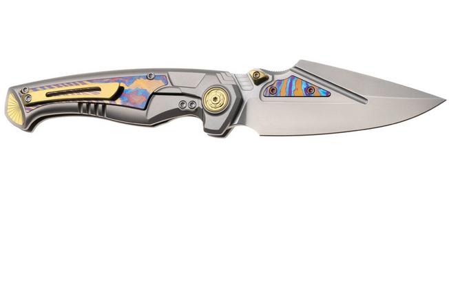 Afbeelding voor Remette RT-Scepter Pivot Frame Lock SCPT-A Bead Blasted M390, Bead Blasted Titanium, Timascus, zakmes