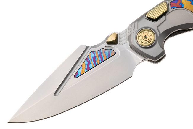 Afbeelding voor Remette RT-Scepter Pivot Frame Lock SCPT-A Bead Blasted M390, Bead Blasted Titanium, Timascus, zakmes