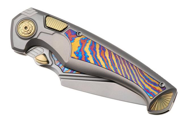 Afbeelding voor Remette RT-Scepter Pivot Frame Lock SCPT-A Bead Blasted M390, Bead Blasted Titanium, Timascus, zakmes