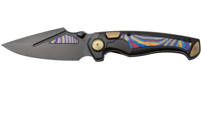 Afbeelding voor Remette RT-Scepter Pivot Frame Lock SCPT-B Black DLC M390, Black DLC Titanium Timascus, zakmes