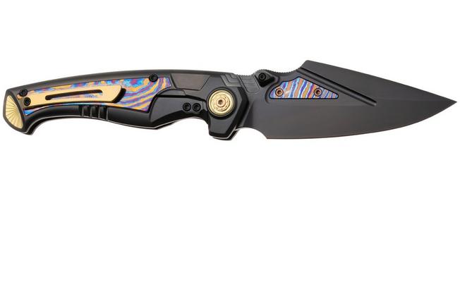 Afbeelding voor Remette RT-Scepter Pivot Frame Lock SCPT-B Black DLC M390, Black DLC Titanium Timascus, zakmes