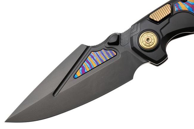 Afbeelding voor Remette RT-Scepter Pivot Frame Lock SCPT-B Black DLC M390, Black DLC Titanium Timascus, zakmes