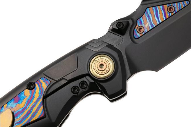 Afbeelding voor Remette RT-Scepter Pivot Frame Lock SCPT-B Black DLC M390, Black DLC Titanium Timascus, zakmes
