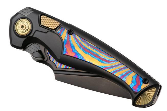Afbeelding voor Remette RT-Scepter Pivot Frame Lock SCPT-B Black DLC M390, Black DLC Titanium Timascus, zakmes
