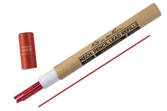 Afbeelding voor Rite in the Rain Lead Refills 13RR Red, potloodvulling, 1.3 mm, 12 stuks