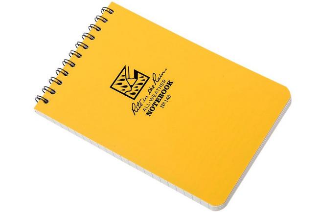 verschijnen begaan haat Rite in the Rain notebook 4" x 6" geel, 146 | Voordelig kopen bij  knivesandtools.nl