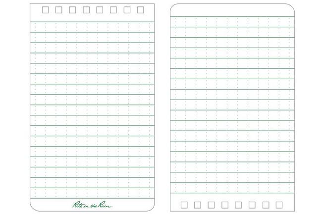 Afbeelding voor Rite in the Rain Top Spiral Notebook 1735, 3" x 5", Yellow, Outdoor, notitieboekje