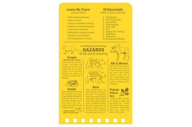 Afbeelding voor Rite in the Rain Top Spiral Notebook 1735, 3" x 5", Yellow, Outdoor, notitieboekje