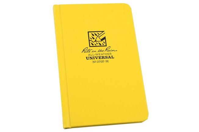 Afbeelding voor Rite in the Rain Hard Cover Book 370F-M, 4 1/4" x 6 3/4", Yellow, notitieboek
