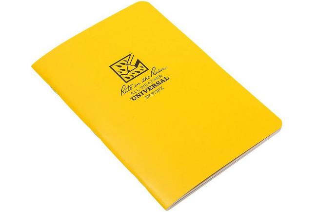 Rite in the Rain notebook 4 5/8 x 7 yellow, 3-piece, 371FX