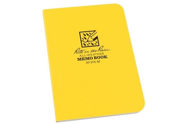 Afbeelding voor Rite in the Rain Soft Cover Book 374-M, 3 1/2" x 5", Yellow, notitieboekje