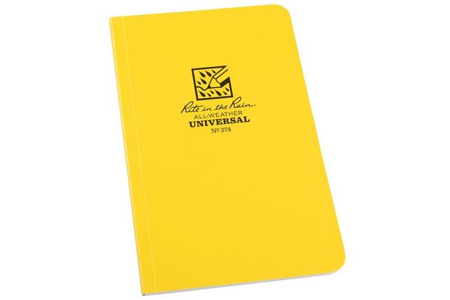 Afbeelding voor Rite in the Rain Universal Soft Cover Book 374, 4 5/8" x 7", Yellow, notitieboek