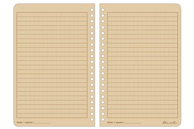 Afbeelding voor Rite in the Rain Universal Spiral Notebook 473, 4 5/8" x 7", Brown, notitieboek
